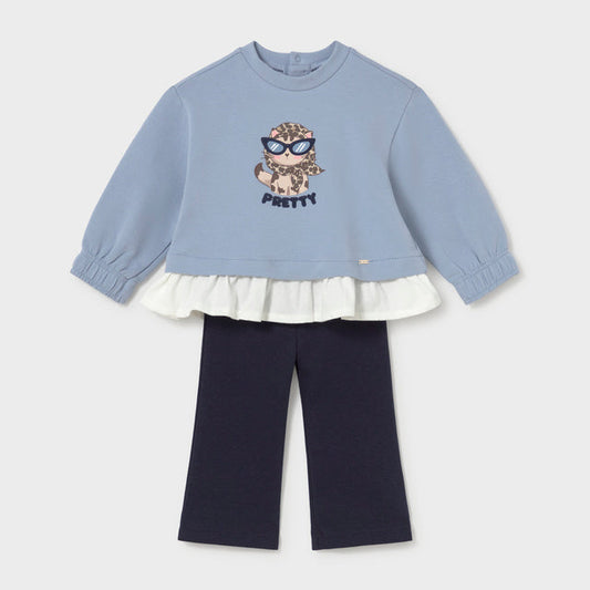 Conjunto legging flare y sudadera Pretty - Mayoral