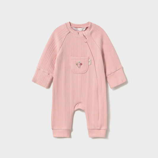 Pelele con cremallera Rosa - Mayoral