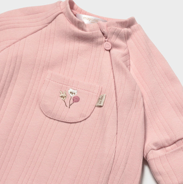 Pelele con cremallera Rosa - Mayoral