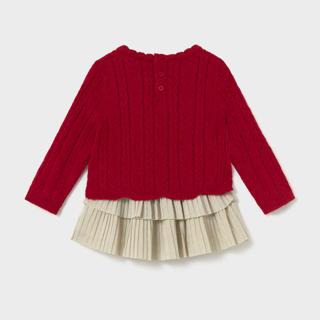 Conjunto falda volantes y jersey Rojo - Mayoral