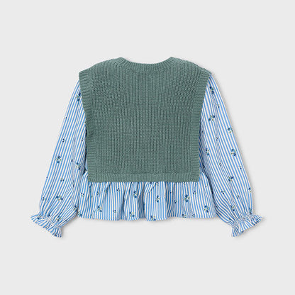 Camisa con chaleco combinado Laurel - Mayoral