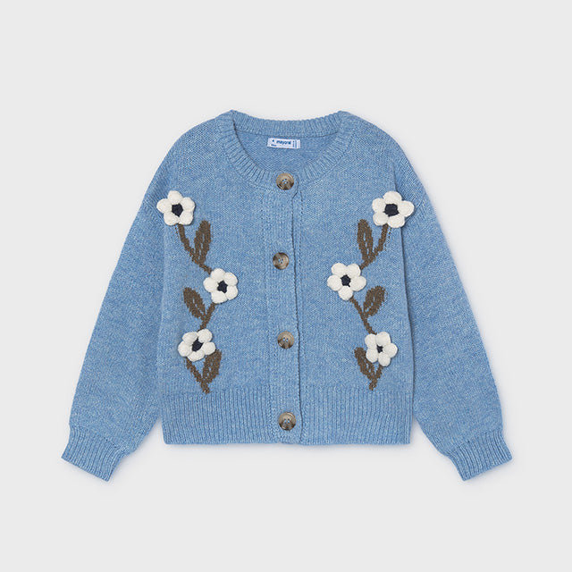 Rebeca tricot Flores Cielo - Mayoral