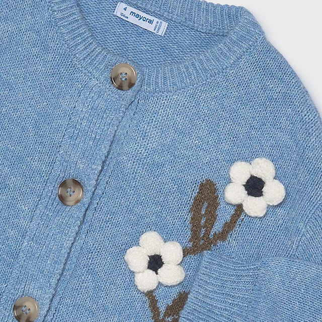 Rebeca tricot Flores Cielo - Mayoral