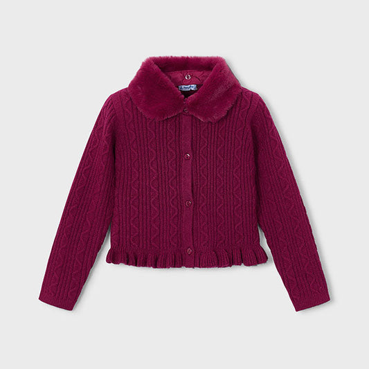 Rebeca Tricot Cuello Pelo Frambuesa - Mayoral