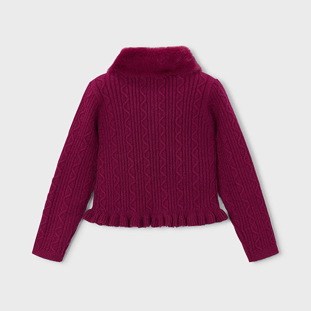 Rebeca Tricot Cuello Pelo Frambuesa - Mayoral