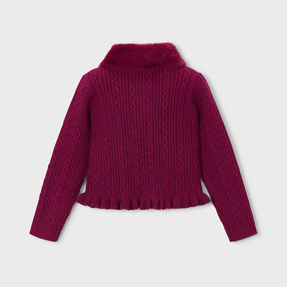 Rebeca Tricot Cuello Pelo Frambuesa - Mayoral