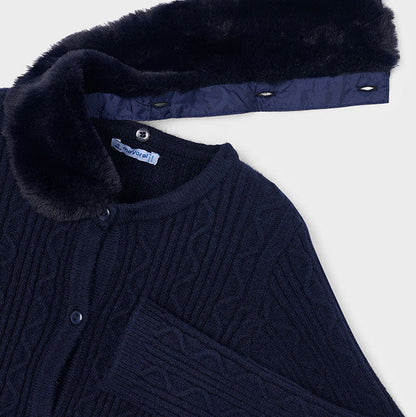 Rebeca Tricot trenzado Cuello Pelo Marino - Mayoral