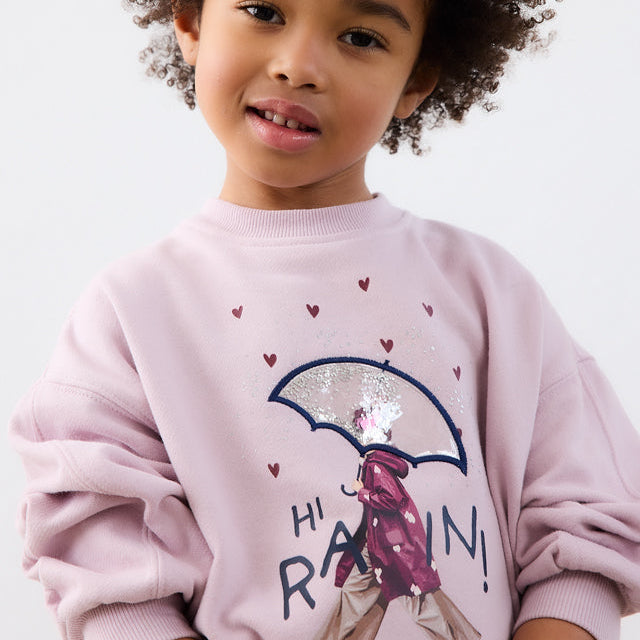 Conjunto legging y sudadera Rosa Rain - Mayoral