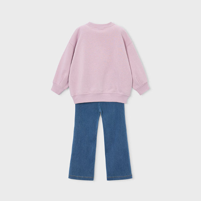Conjunto legging y sudadera Rosa Rain - Mayoral
