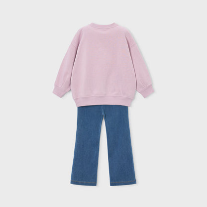 Conjunto legging y sudadera Rosa Rain - Mayoral
