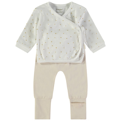Conjunto 2 piezas beige estrellas - BabyBol