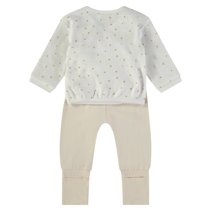 Conjunto 2 piezas beige estrellas - BabyBol