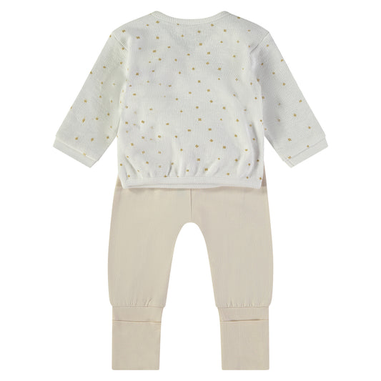 Conjunto 2 piezas beige estrellas - BabyBol