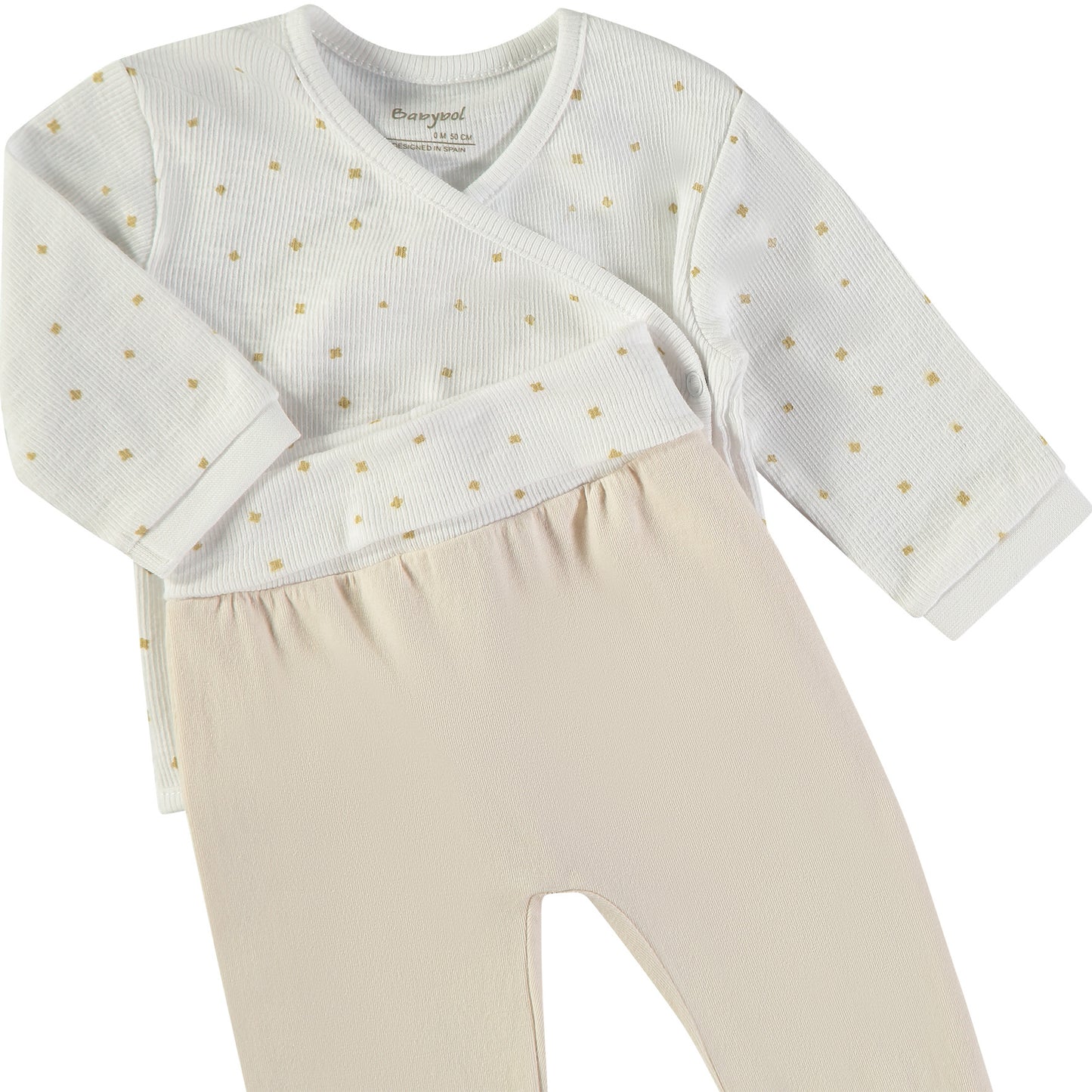 Conjunto 2 piezas beige estrellas - BabyBol