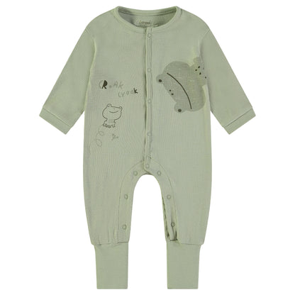 Pelele manga larga verde Croack - BabyBol