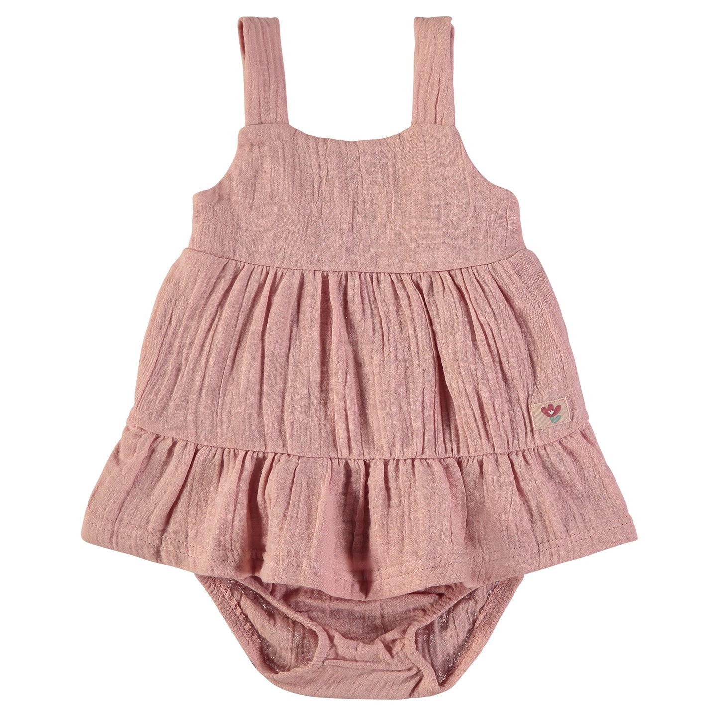 Vestido bebé niña Muselina Rosa - BabyBol