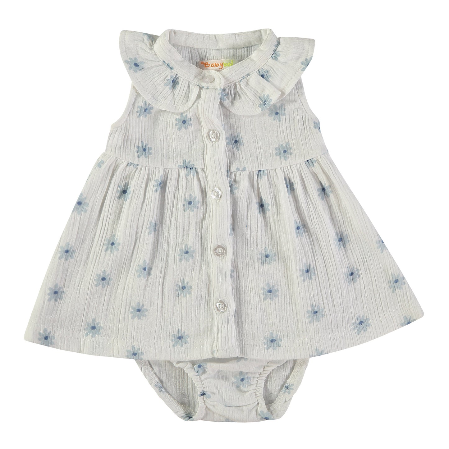 Vestido niña Flores azules - BabyBol