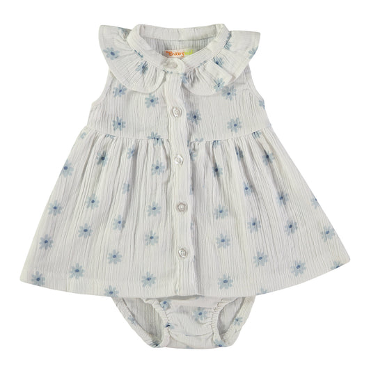 Vestido niña Flores azules - BabyBol