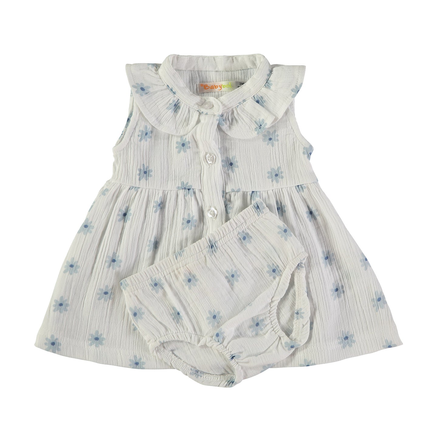 Vestido niña Flores azules - BabyBol
