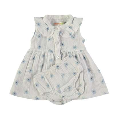 Vestido niña Flores azules - BabyBol