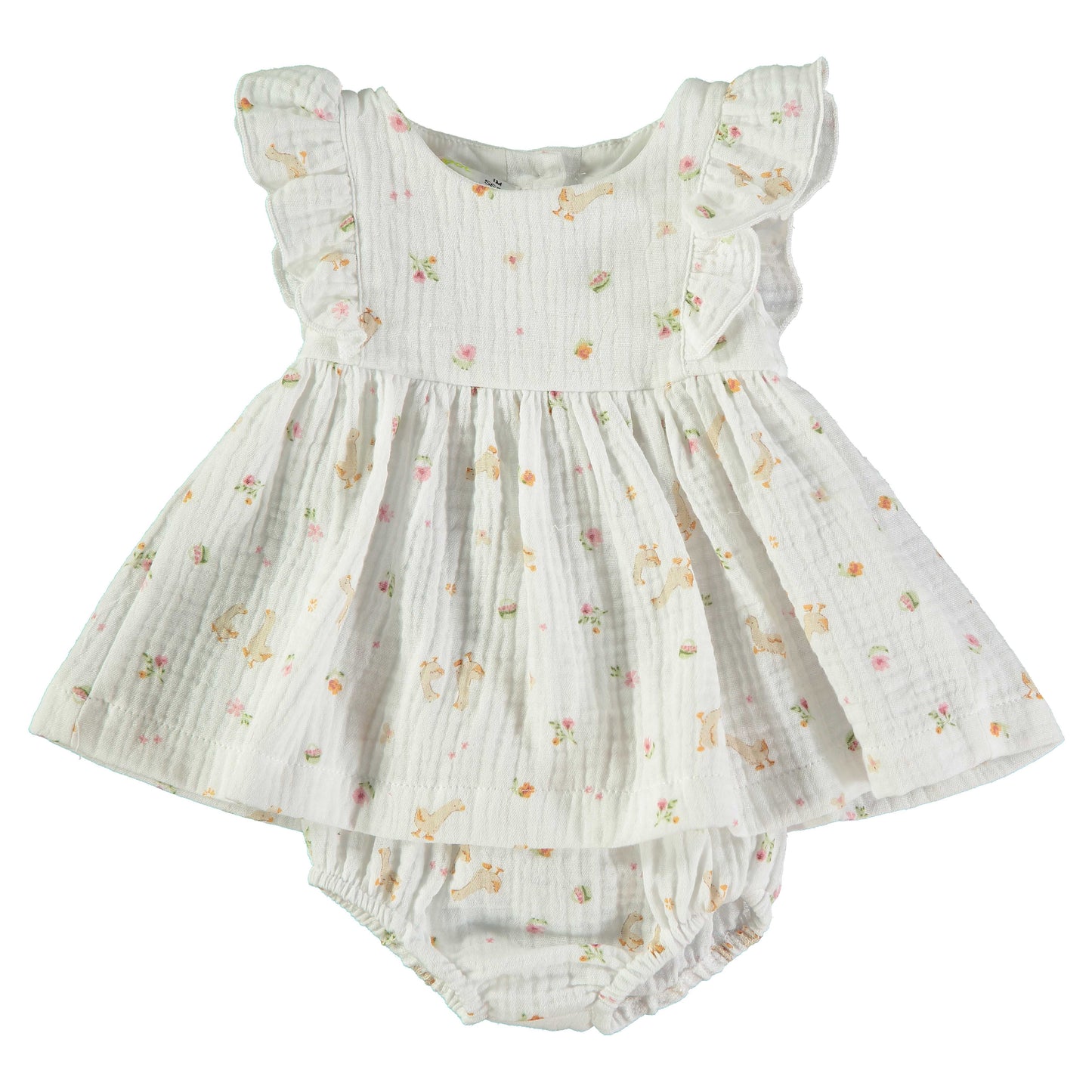 Vestido bebé niña Oca flores - BabyBol