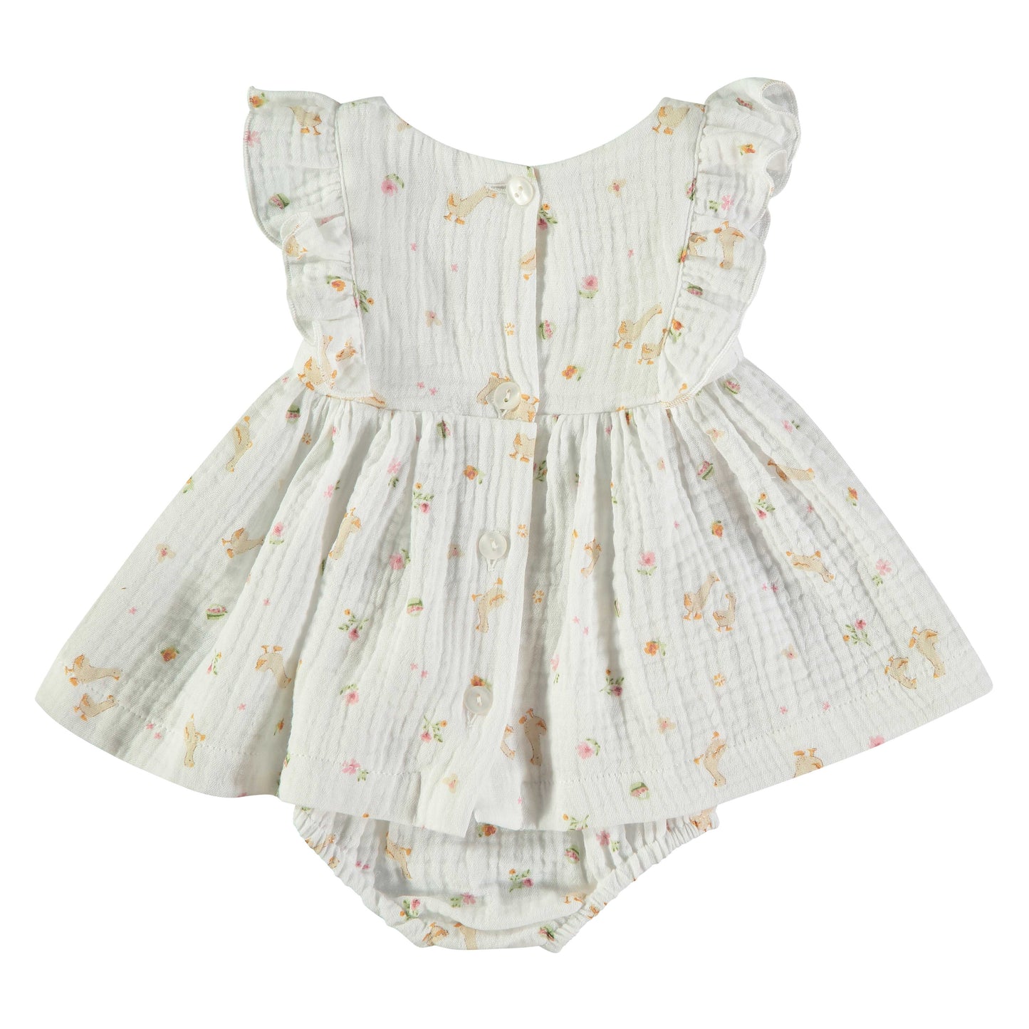 Vestido bebé niña Oca flores - BabyBol