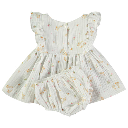 Vestido bebé niña Oca flores - BabyBol