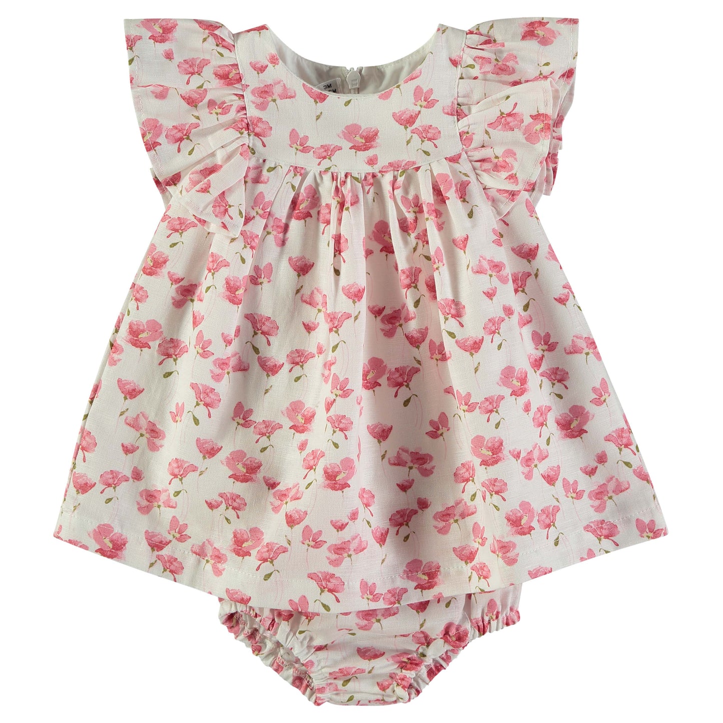 Vestido bebé niña estampado Floral rosa - BabyBol