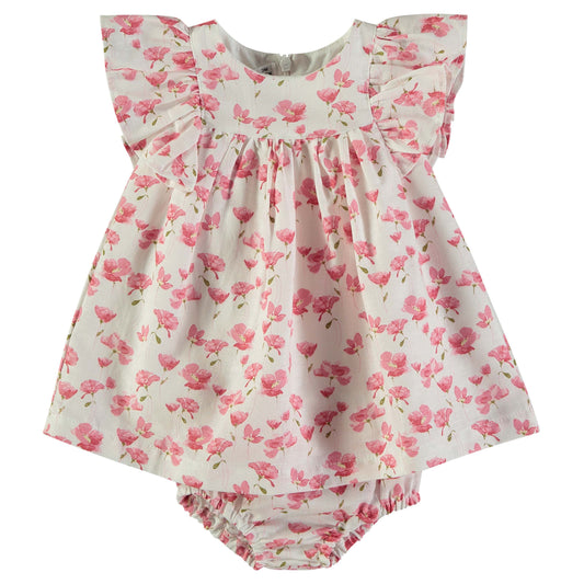 Vestido bebé niña estampado Floral rosa - BabyBol