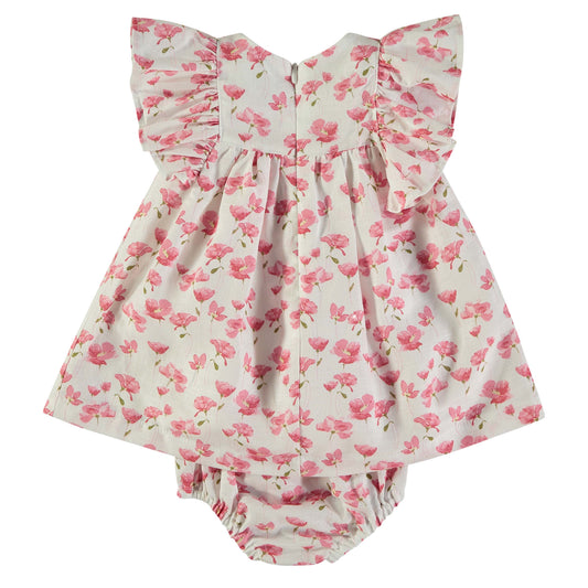 Vestido bebé niña estampado Floral rosa - BabyBol