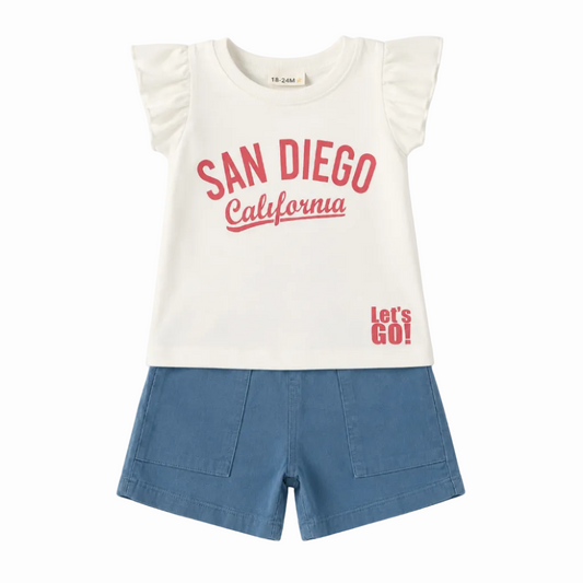 Conjunto niña San Diego California - BabyBol