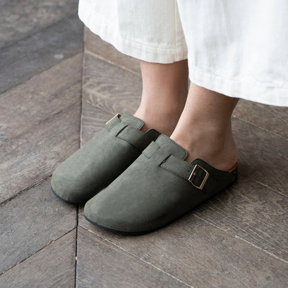 Zuecos mujer caqui - Isotoner