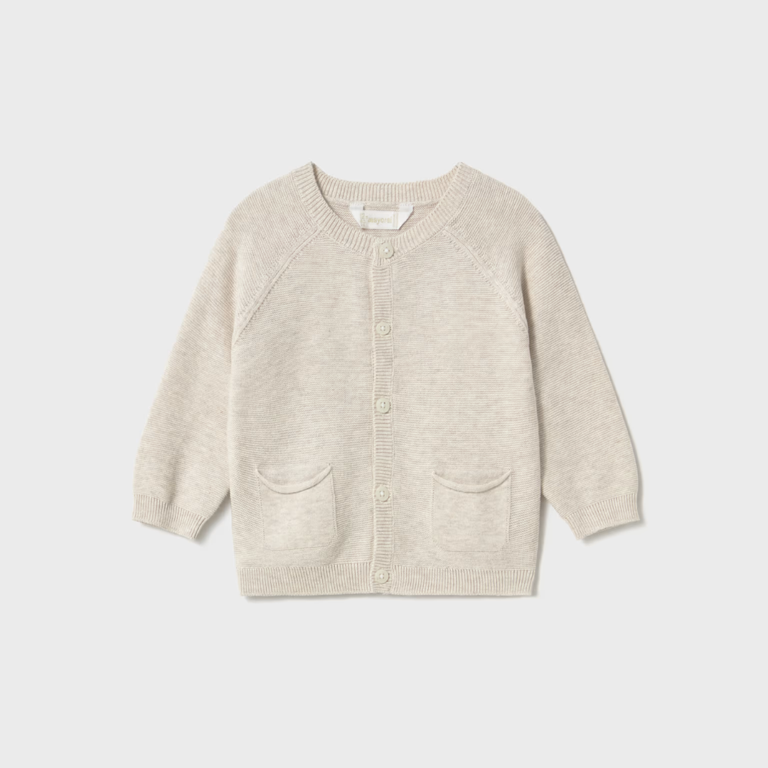 Cárdigan tricot bebé Beige Vigoré - Mayoral