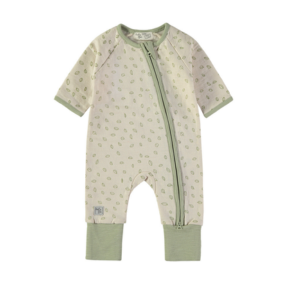 Pelele Hojas Verde con Cremallera – Babybol