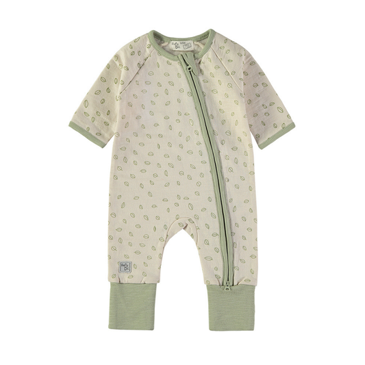 Pelele Hojas Verde con Cremallera – Babybol