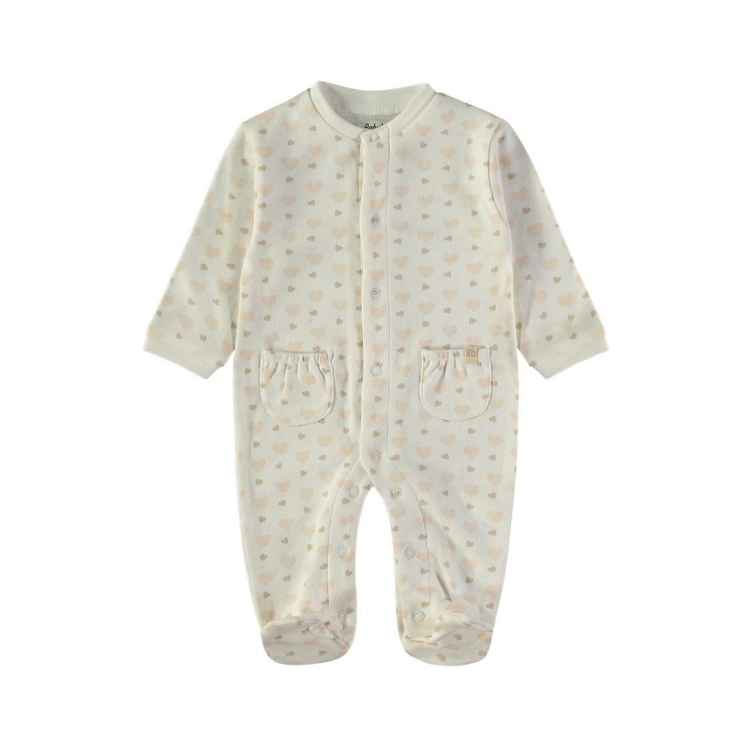 Pelele Corazones Beige – Babybol