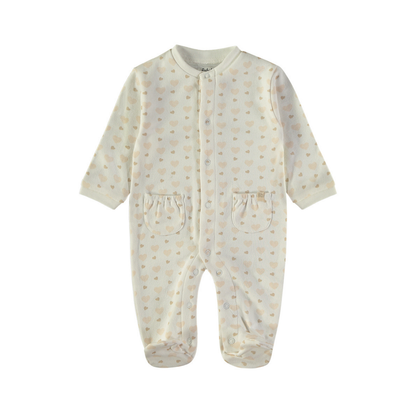 Pelele Corazones Beige – Babybol