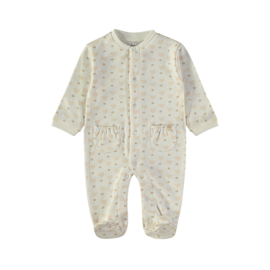 Pelele Corazones Beige – Babybol