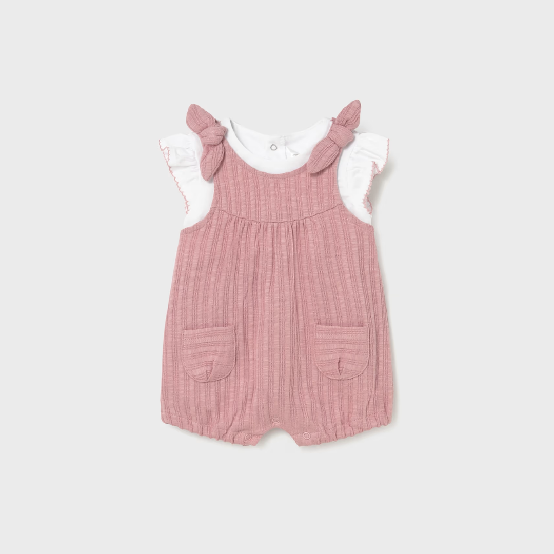 Conjunto peto bebé niña Bambula Rosa - Mayoral