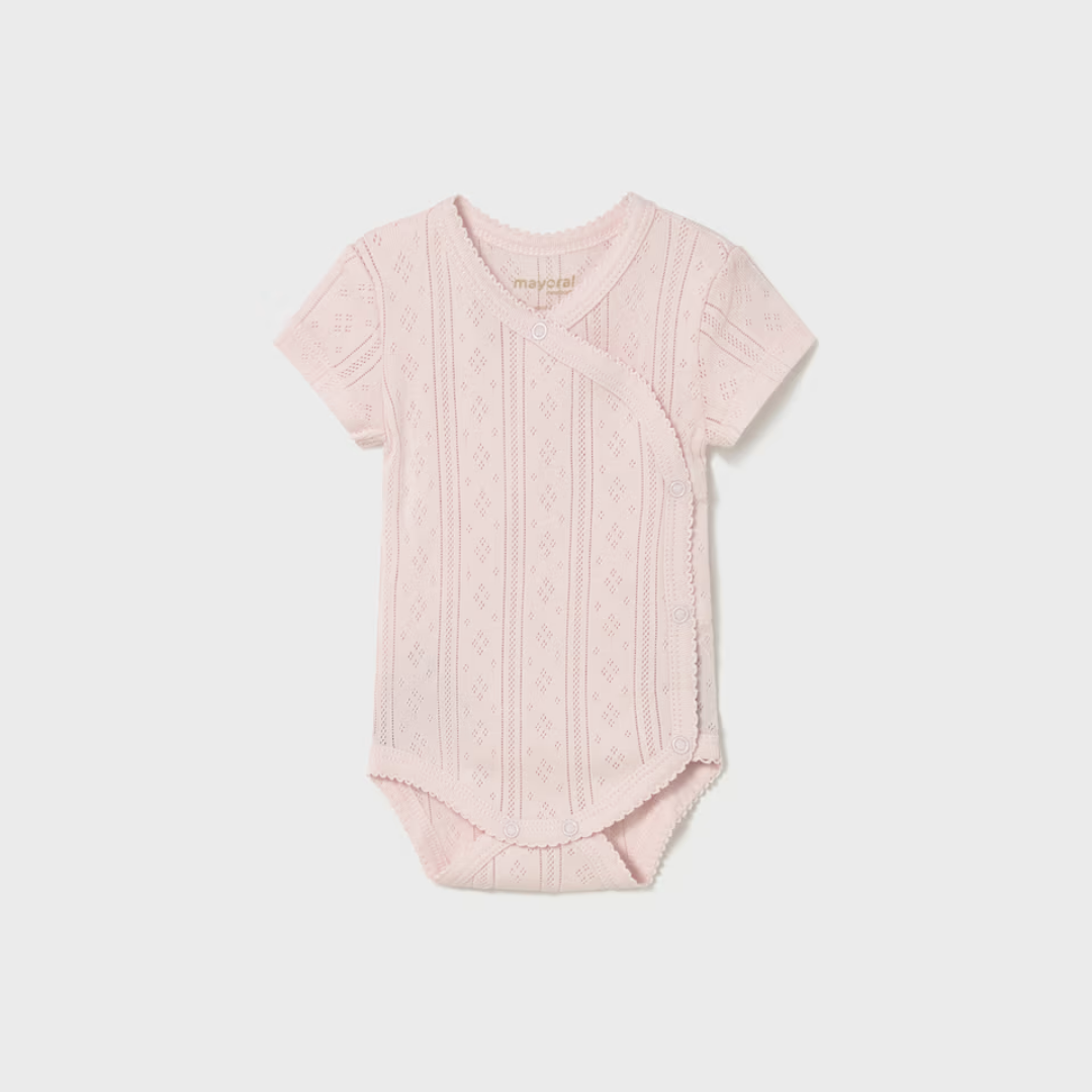 Body manga corta calado rosa - Mayoral