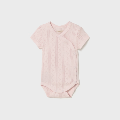 Body manga corta calado rosa - Mayoral