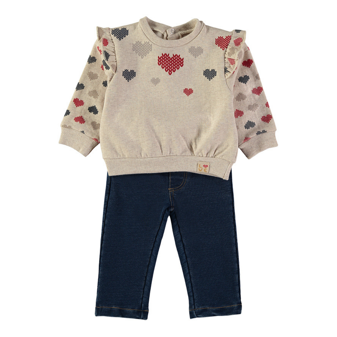 Conjunto Sudadera y Pantalón Vaquero – Babybol