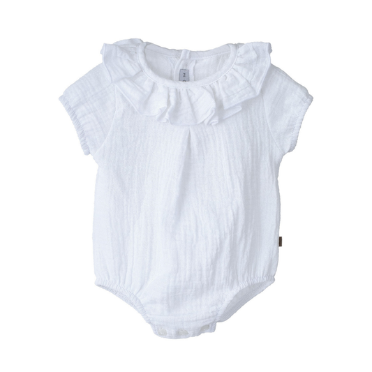 Pelele bebé bambula Blanco Alborán - Calamaro