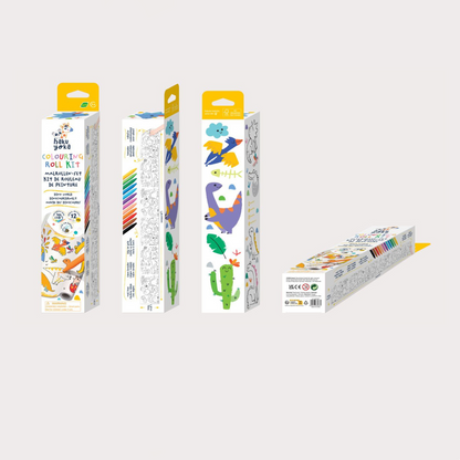Kit de rollos para colorear Dino Mundo Haku Yoka