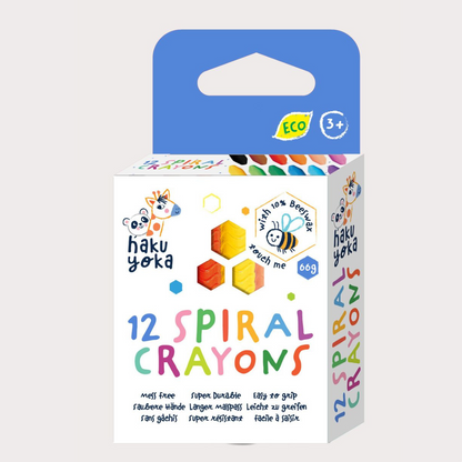 Crayones espiral 12 colores Haku Yoka
