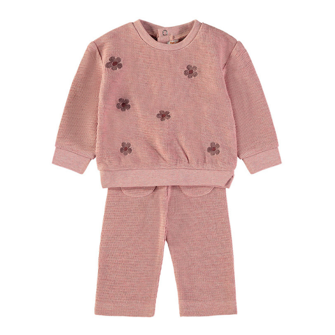 Conjunto Punto Rosa Flores – Babybol