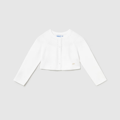 Rebeca tricot bebé niña blanco - Mayoral