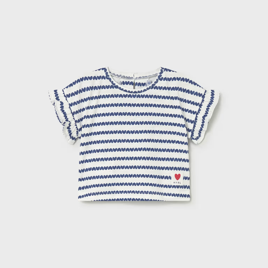 Camiseta manga corta estampada Corazones - Mayoral