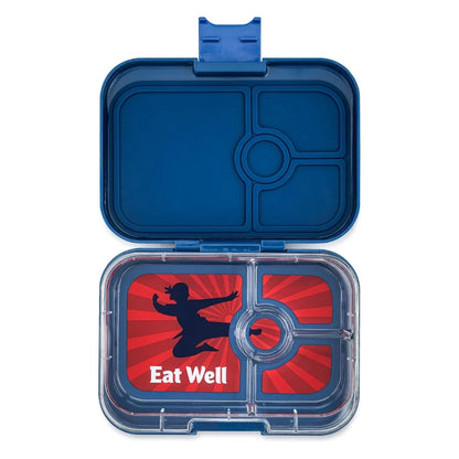 Caja almuerzo panino 4C Ninja Blue Kung Fu - Yumbox