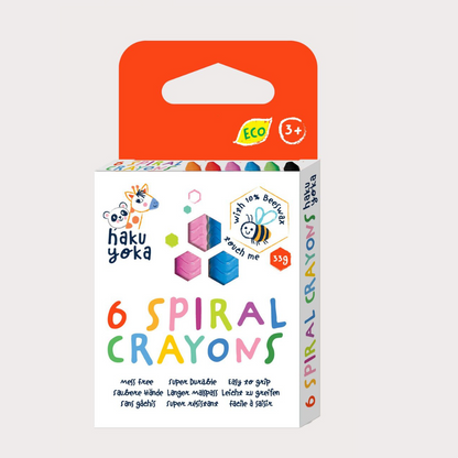 Crayones espiral 6 colores Haku Yoka